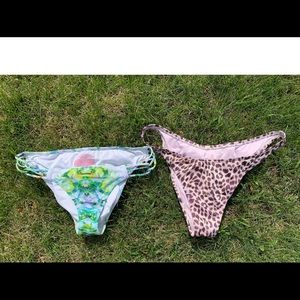 2 Victoria secret swimming bottoms